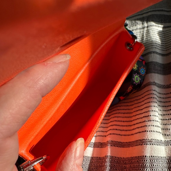 Optari orange bag with colorful strap, new with tags - Picture 4 of 7